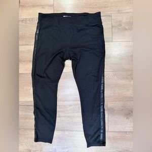 Karl Lagerfeld Black Leggings with Side logo XL